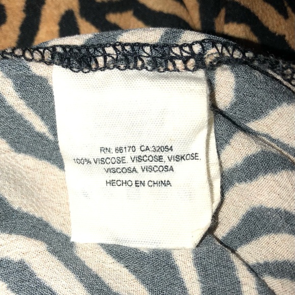 Anthropologie Kachel x Anthro Tiger Striped Wide Leg Jumpsuit,GUC,Size-2 - Picture 9 of 14